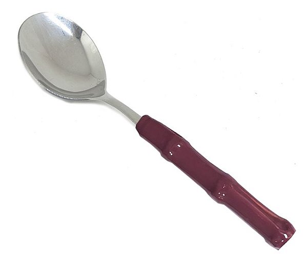 Colher de Sobremesa de Bambu Rosa antigo