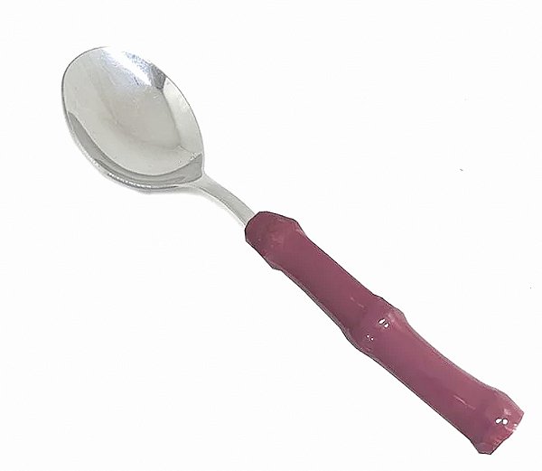 Colher de Sopa de Bambu Rosa antigo