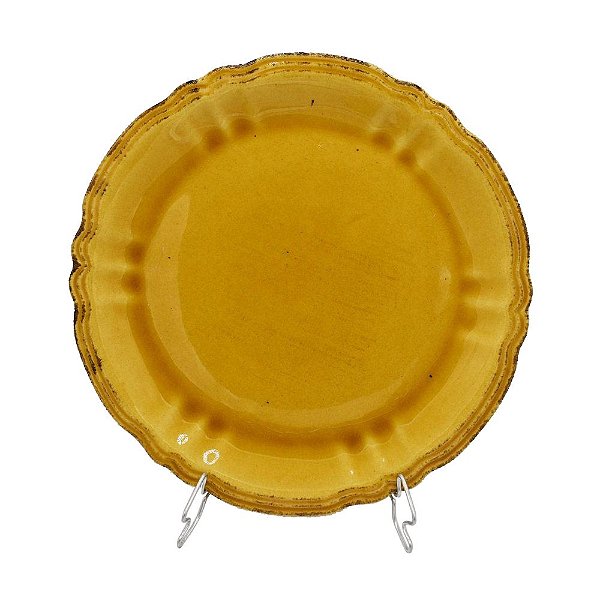 Prato raso cereja amarelo mostarda Zanatta Casa (cj 4)