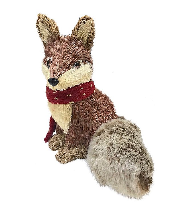 Raposa com echarpe
