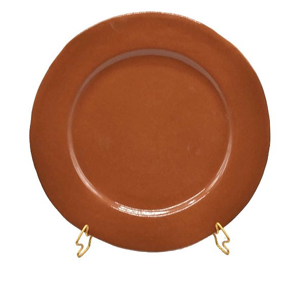 Sousplat amassado terracota Zanatta Casa