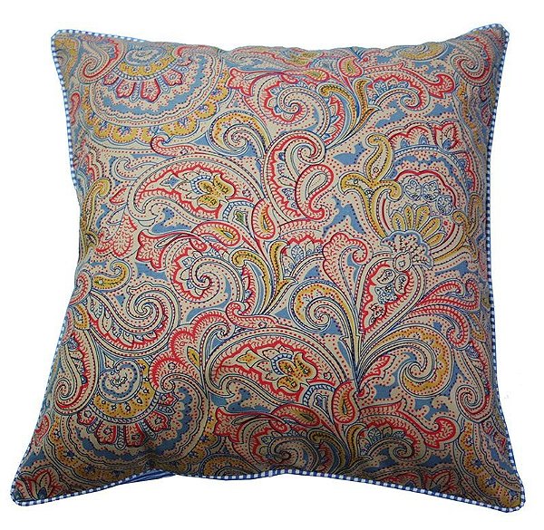 Capa de Almofada Kashmir multicolorido 45x45 cm