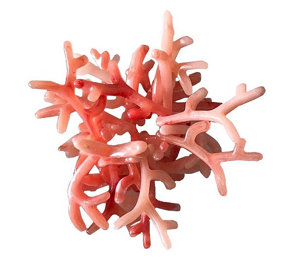 Porta guardanapo faux coral mescla (cj com 4)