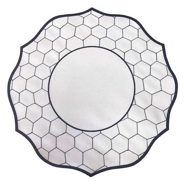 Jogo Americano Tela galinheiro azul marinho