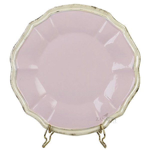 Prato raso linha casual rosa pastel Zanatta Casa