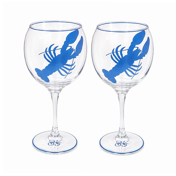 Taça gin lagosta azul (jogo 2)