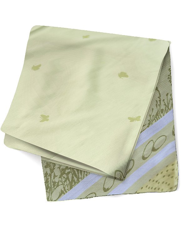 Toalha de páscoa adamascada verde 1,5 x 2,5m