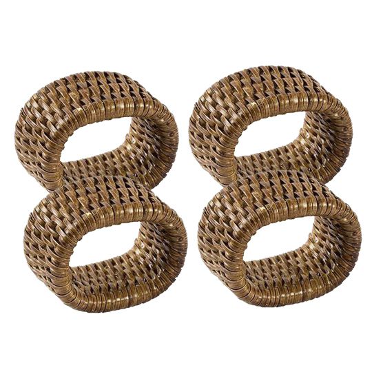 Porta guardanapo rattan oval (jogo 4)