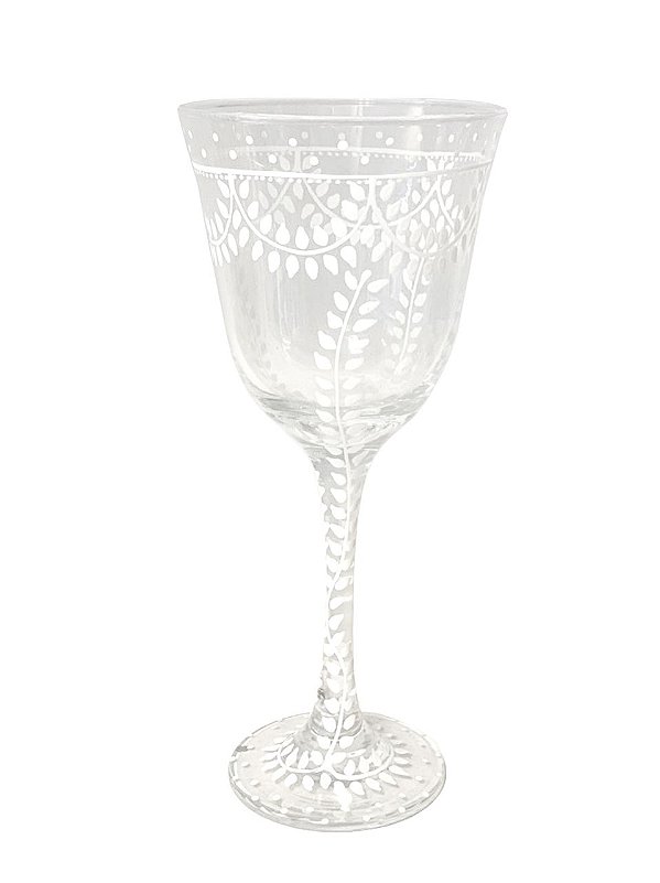 Taça com desenho de folhagens 2