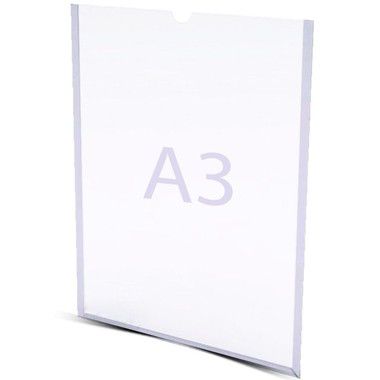 Display A3 Parede em Acrílico 42 cm X 30 cm com Fita Adesiva 3m