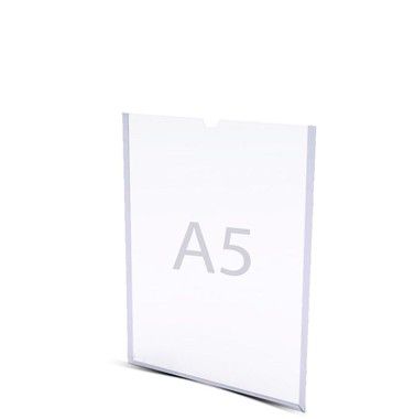 DISPLAY A5 de PAREDE em ACRÍLICO 21 CM X 15 CM C/ Fita Adesiva 3m