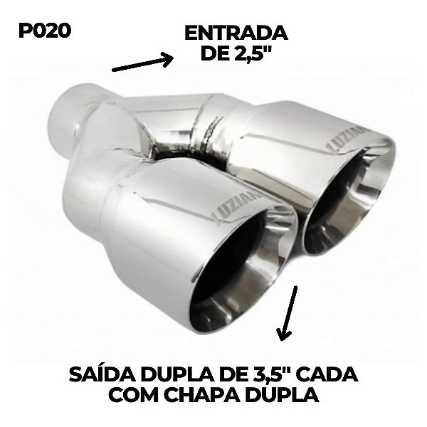 Ponteira Dupla 3,5" – Luzian P020