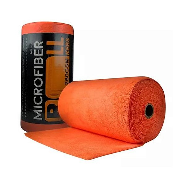 KERS ROLO DE MICROFIBRA 30X30CM 260GSM 50UN LARANJA