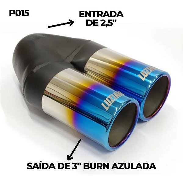 Ponteira Inox Dupla Burned – P015