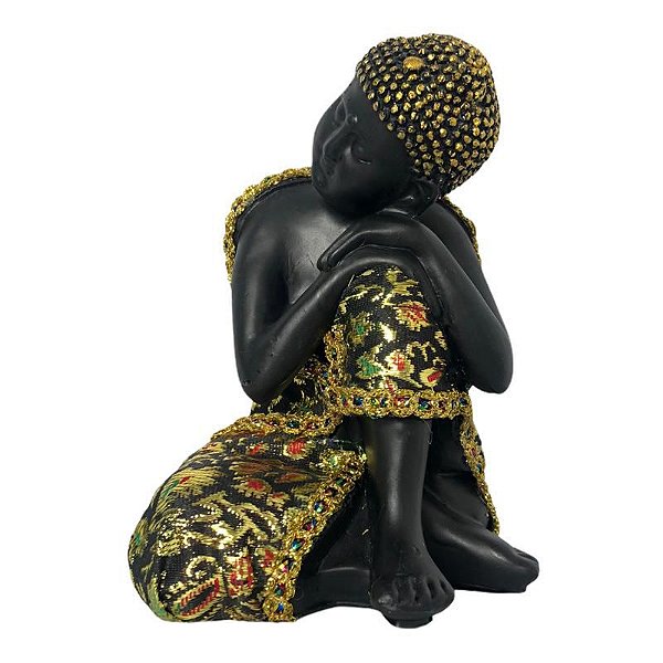 Buda Sidarta c/ Tecido 16cm