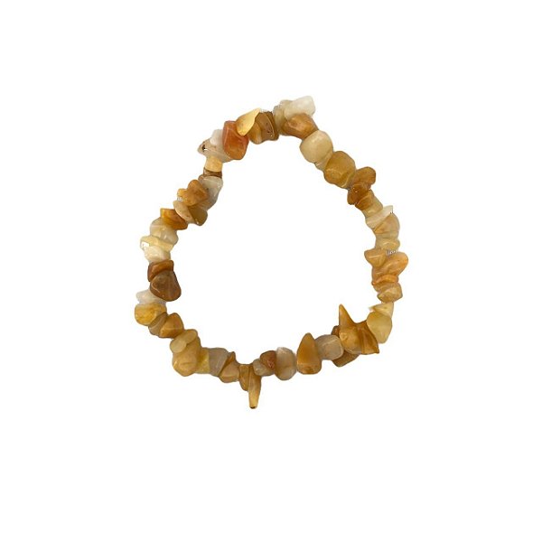 Pulseira Cascalho Calcita Amarela