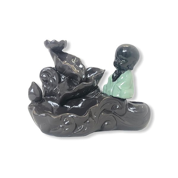 Incensário Cascata Monge Azul Água