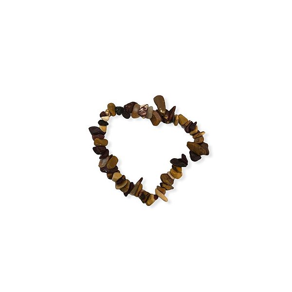 Pulseira Cascalho Jaspe Mokaita