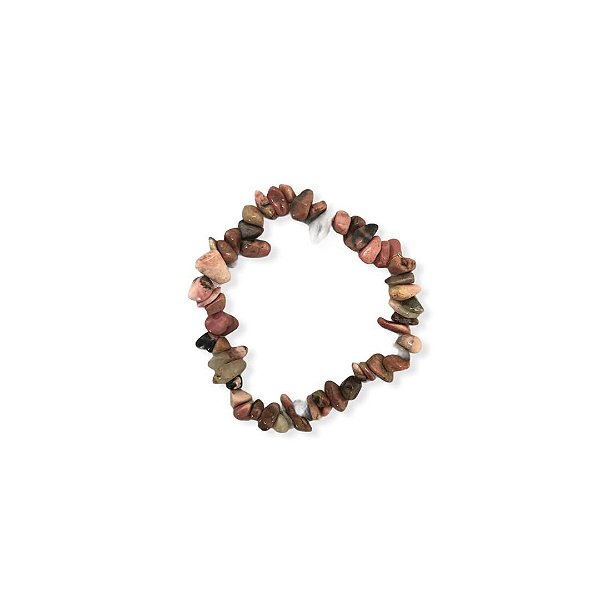Pulseira Cascalho Rodonita