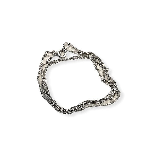 Corrente Prateada Banho Ródio