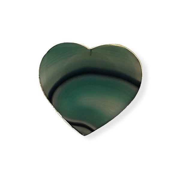 Pop Socket Coração de Pedra Verde