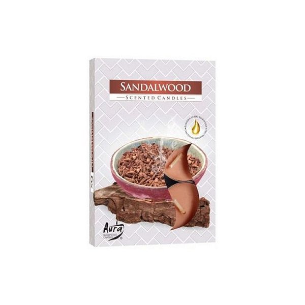 Vela Sandalwood Aromática Rechaud C/6