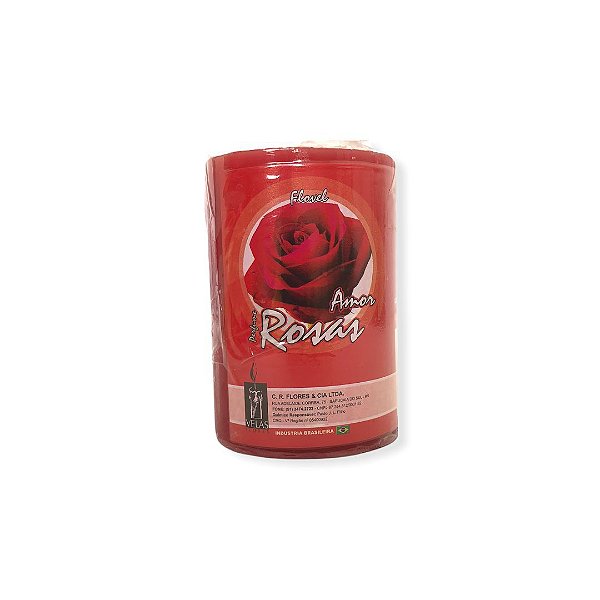 Vela 3 Dias Perfumada Rosas