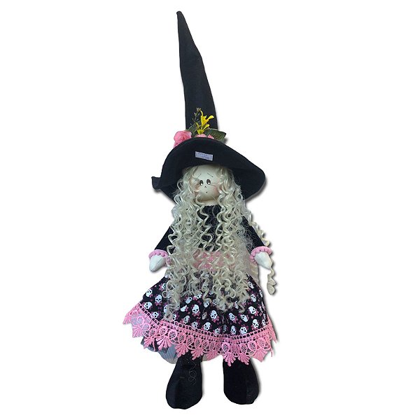 Bruxa de Tecido Rosa