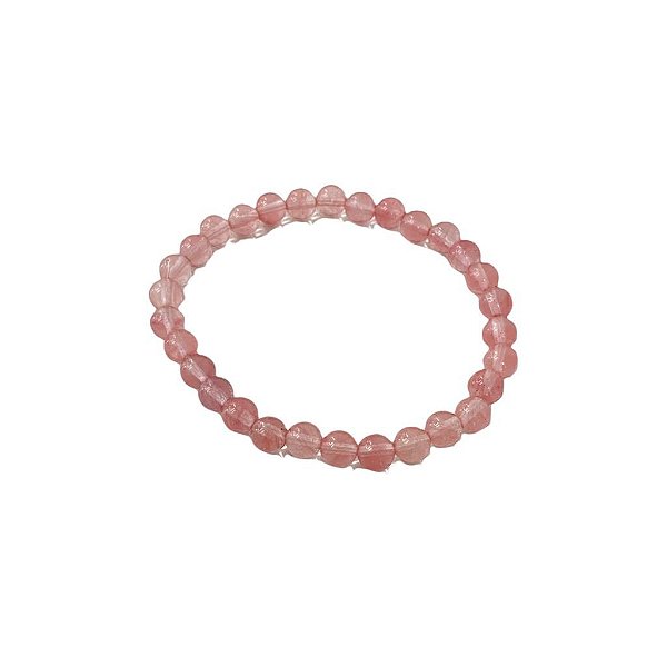 Pulseira Bolinha Quartzo Cherry