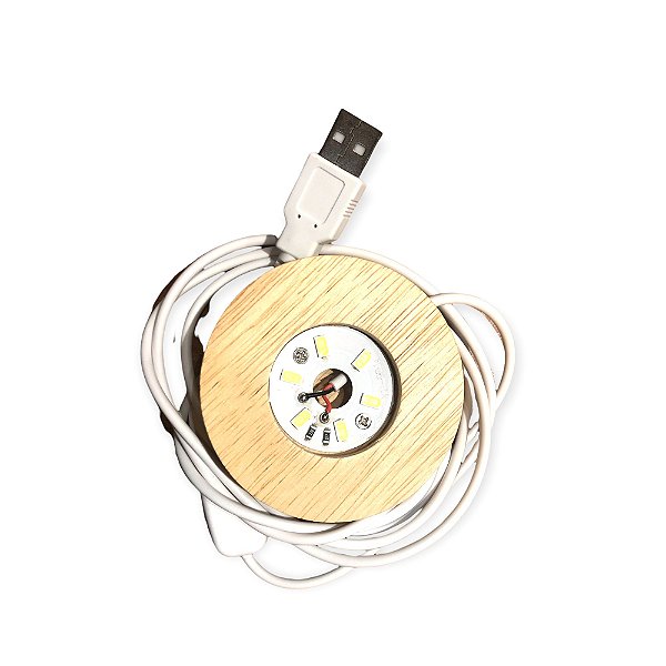 Base de led redonda branca