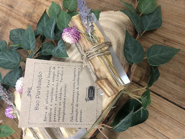 Selenita com Palo santo