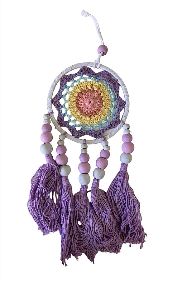 Mandala de Crochê Lilás