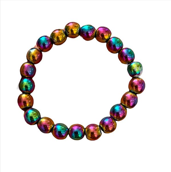 Pulseira Bolinha Hematita c/ Titanium