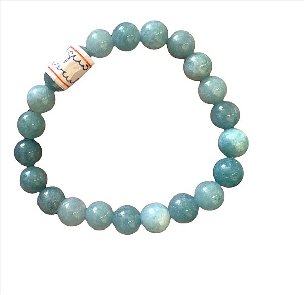 Pulseira Bolinha Água Marinha