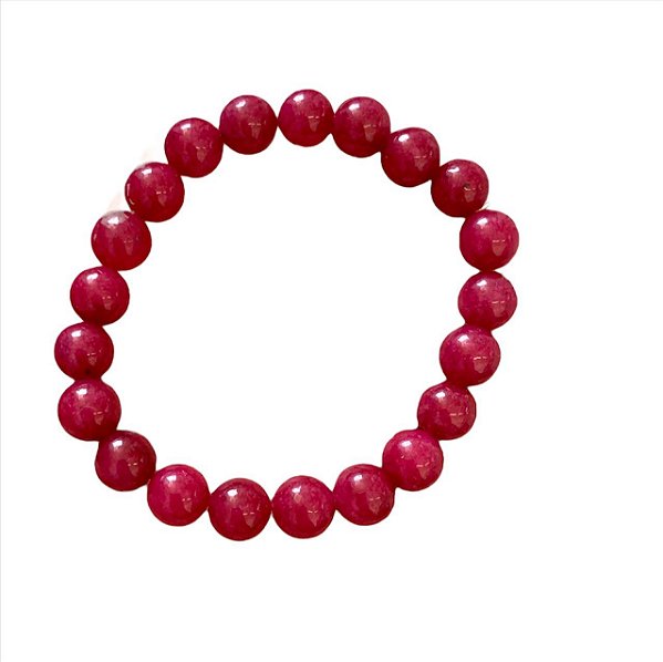 Pulseira Bolinha Rubi Indiano