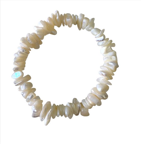 Pulseira Cascalho Madre pérola