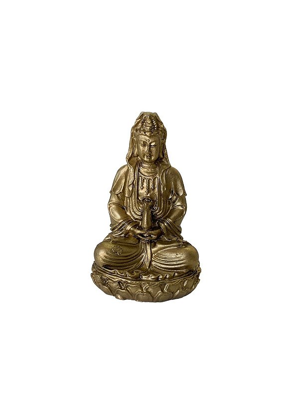 Kuan yin 6cm dourada