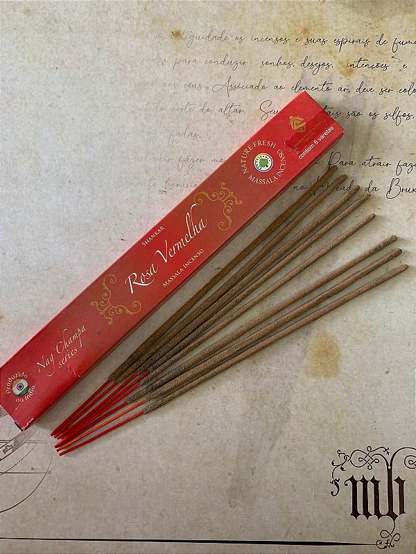 Incenso Rosa Vermelha Nag Champa