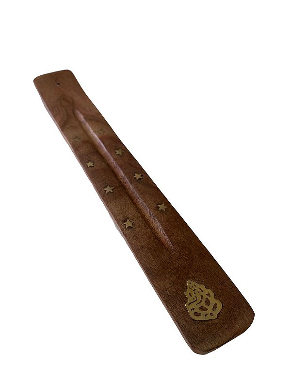 Incensário Madeira Simples Ganesha