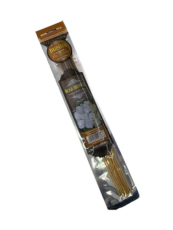 Incenso Darshan Rosa Branca 30cm