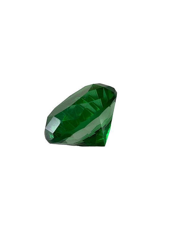 Cristal em forma de Diamante 40mm Verde Escuro