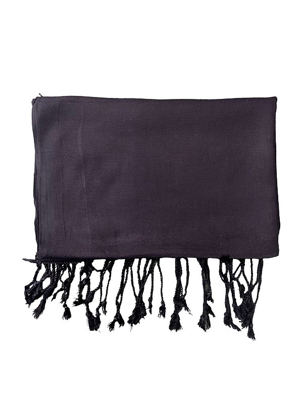 Lenço Liso Viscose Preto