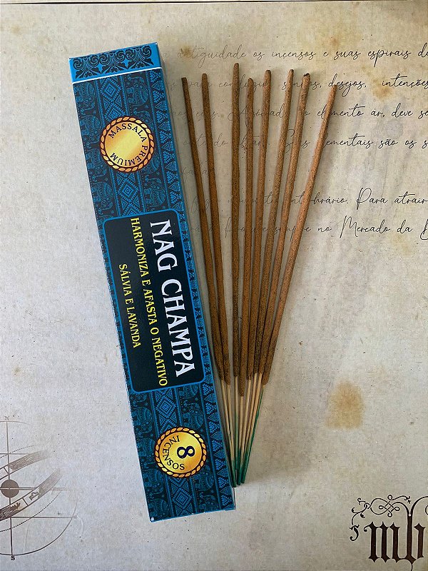 Incenso Nag Champa Sálvia e Lavanda Massala