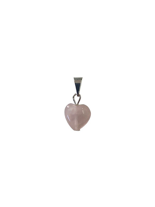 Pingente Quartzo Rosa Mini - Prata
