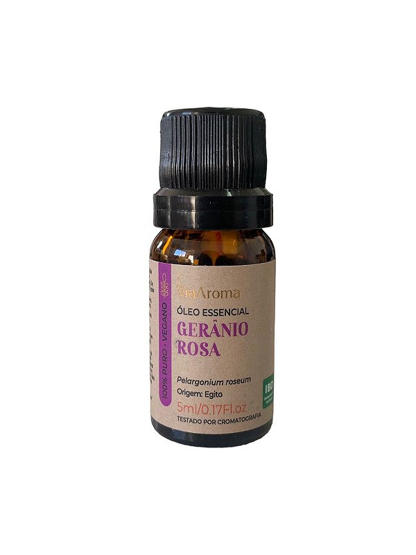 Óleo Essencial Gerânio Rosa Via Aroma