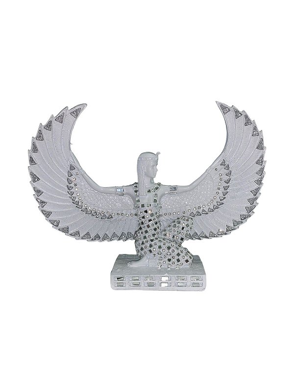 Deusa Ísis Branca Com Espelhos G