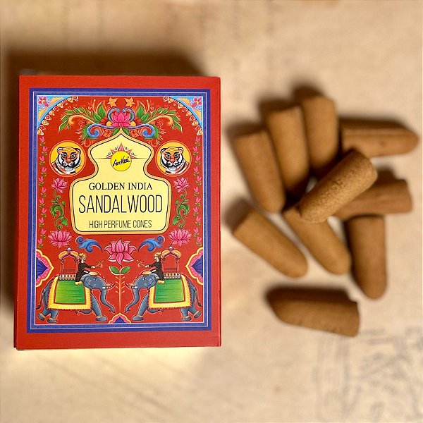 Incenso Cascata Golden India Sandalwood