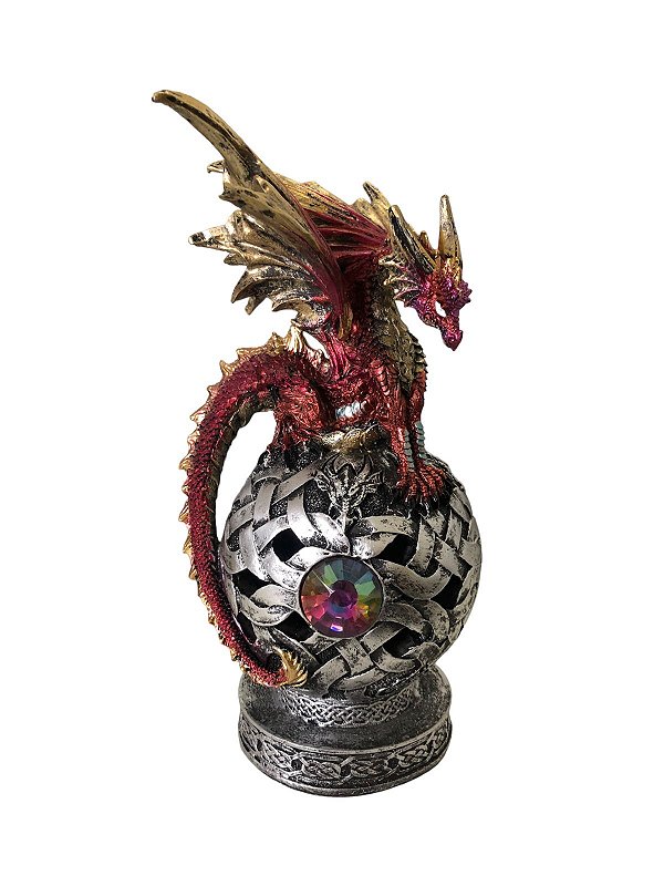Luminária Decorativa Dragão Vermelho