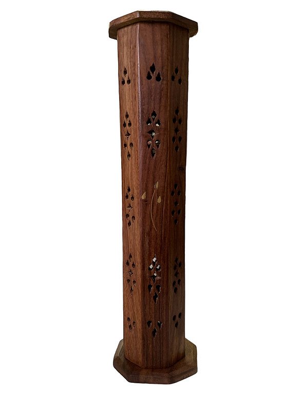 Incensário Indiano Torre Marrom