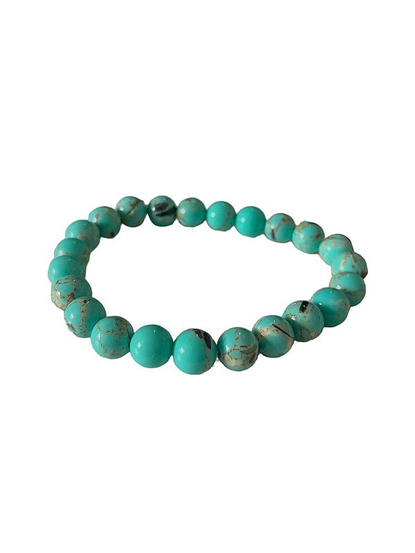 Pulseira Bolinha Ágata Verde